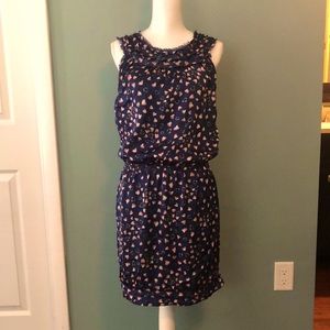 Medium blue patterned dress